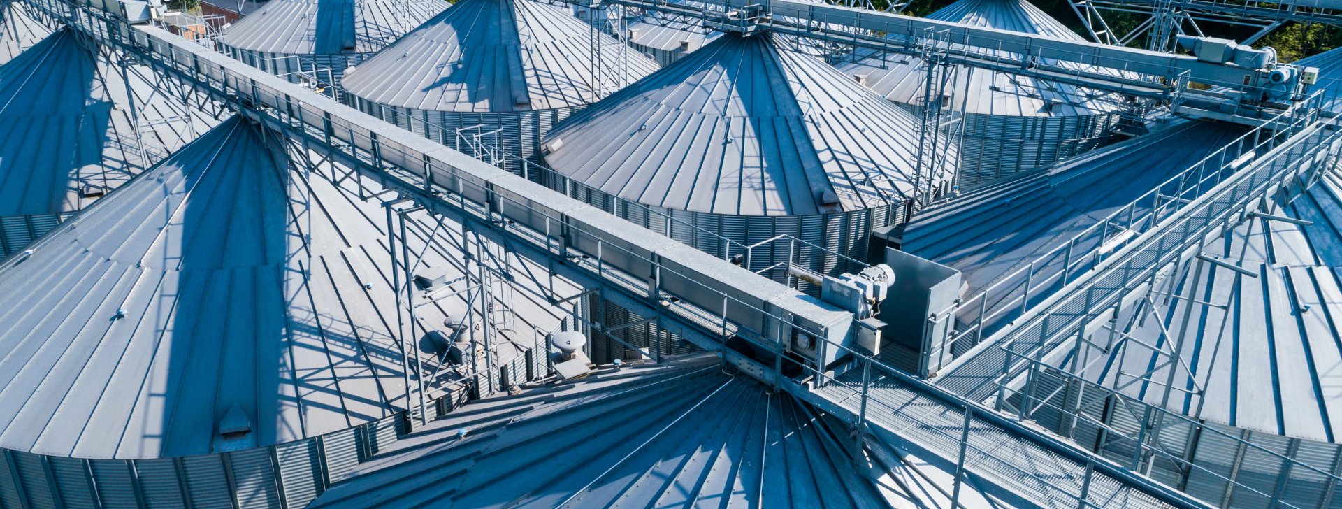 Stahlsilos Getreide